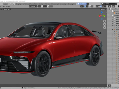 Hyundai Ioniq 6 N 2026 3D Model