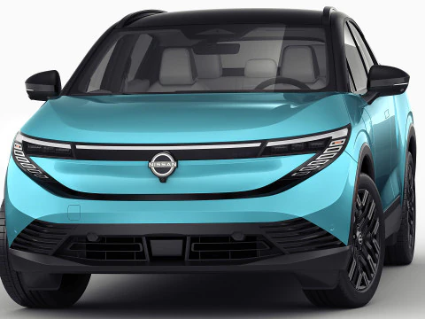Nissan Leaf 2026 3D Model
