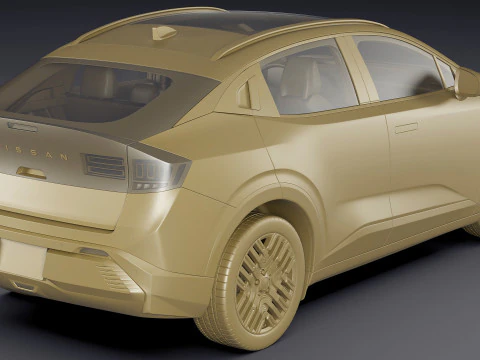 Nissan Leaf 2026 3D Model