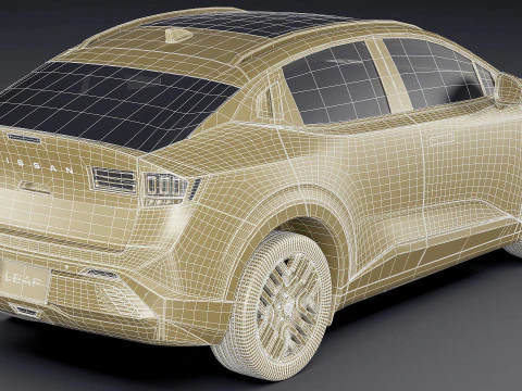 Nissan Leaf 2026 3D Model