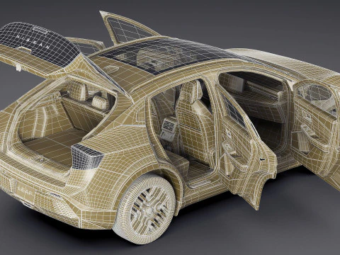 Nissan Leaf 2026 3D Model