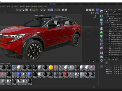 Nissan Leaf 2026 3D Model