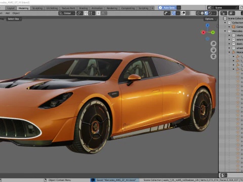 Mercedes-Benz AMG GT XX Concept 2025 Modello 3D