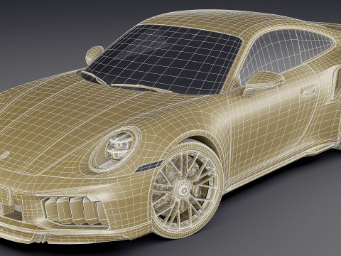 Porsche 911 Turbo S 2026 3D Model