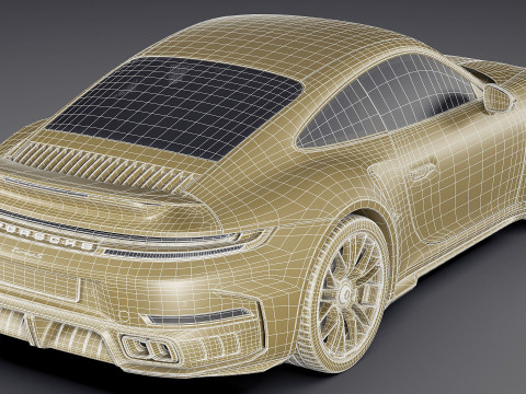 Porsche 911 Turbo S 2026 3D Model