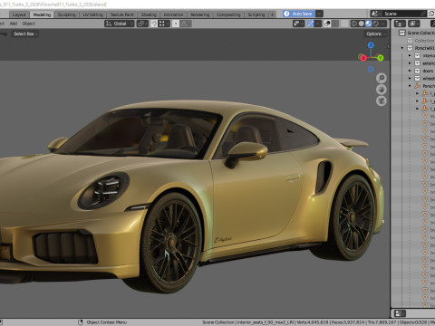 Porsche 911 Turbo S 2026 3D Model