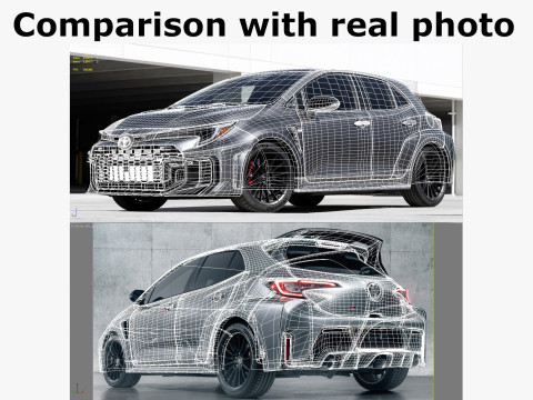 टोयोटा जीआर कोरोला 2026 3D मॉडल