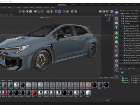 टोयोटा जीआर कोरोला 2026 3D मॉडल