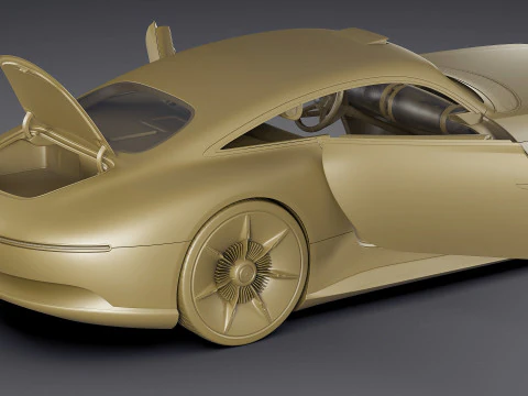 Mercedes-Benz Vision Iconic Concept 2025 Modello 3D