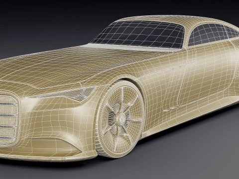 Mercedes-Benz Vision Iconic Concept 2025 Modello 3D