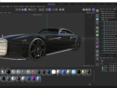 Mercedes-Benz Vision Iconic Concept 2025 Modello 3D