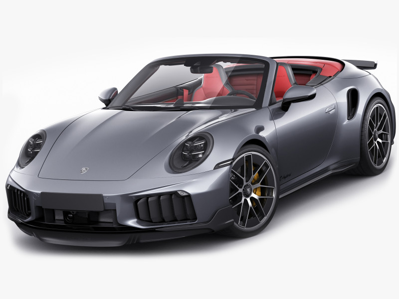 Porsche 911 Turbo S Cabriolet 2026 Modello 3D .c4d .max .obj .3ds .fbx .stl .blend
