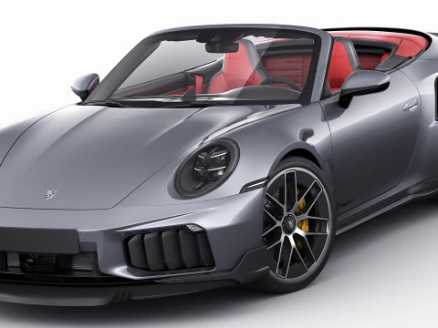 Porsche 911 Turbo S Cabriolet 2026 3D Model