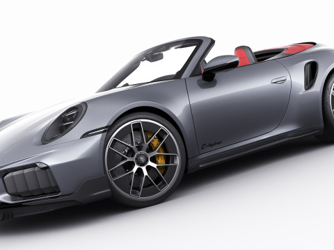 Porsche 911 Turbo S Cabriolet 2026 Modello 3D