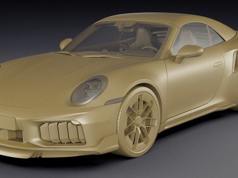 Porsche 911 Turbo S Cabriolet 2026 Modello 3D