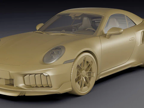 Porsche 911 Turbo S Cabriolet 2026 3D Model