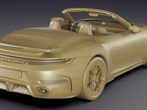 Porsche 911 Turbo S Cabriolet 2026 Modello 3D