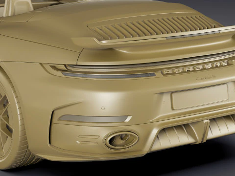 Porsche 911 Turbo S Cabriolet 2026 3D Model