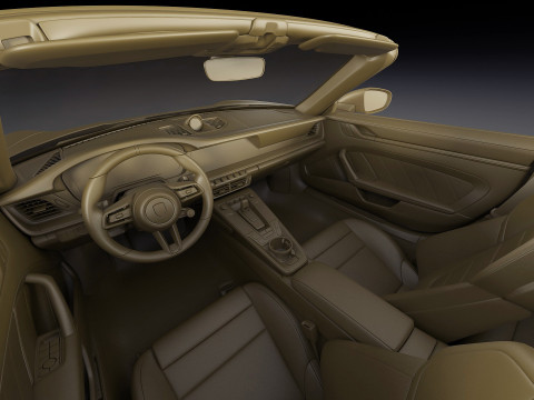 Porsche 911 Turbo S Cabriolet 2026 Modello 3D