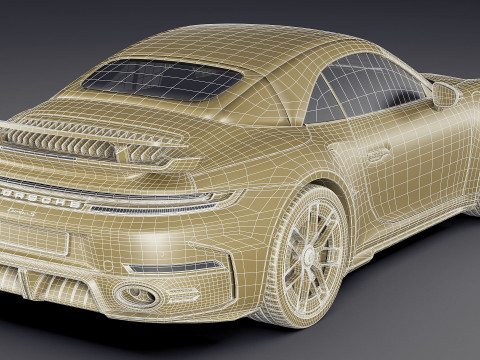 Porsche 911 Turbo S Cabriolet 2026 Modello 3D