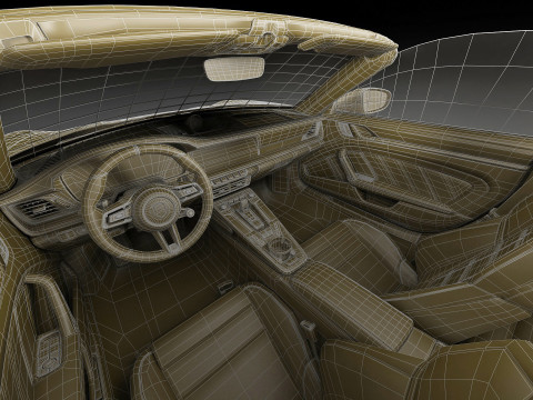 Porsche 911 Turbo S Cabriolet 2026 Modello 3D