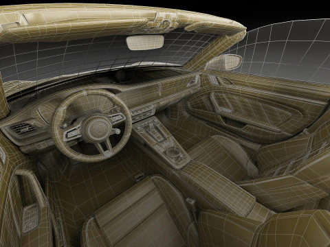 Porsche 911 Turbo S Cabriolet 2026 3D Model