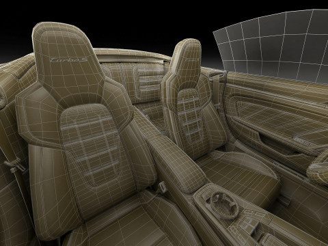 Porsche 911 Turbo S Cabriolet 2026 Modello 3D