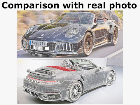 Porsche 911 Turbo S Cabriolet 2026 Modello 3D