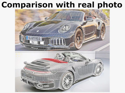 Porsche 911 Turbo S Cabriolet 2026 3D Model