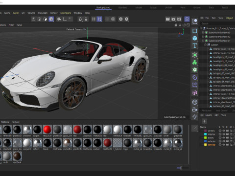 Porsche 911 Turbo S Cabriolet 2026 Modello 3D