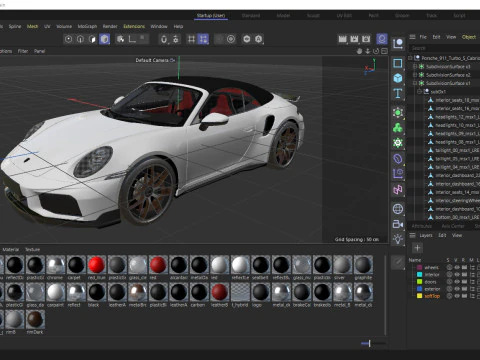Porsche 911 Turbo S Cabriolet 2026 3D Model