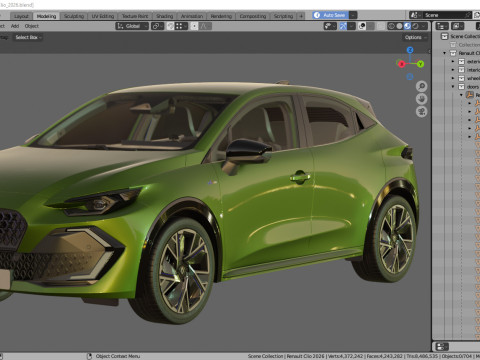 Renault Clio 2026 3D Model