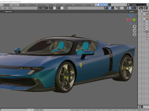 Ferrari 849 Testarossa 2026 Modello 3D