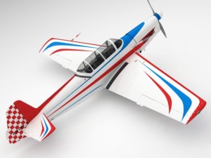 zlin 526f 3D 모델