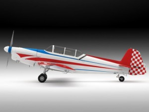 zlin 526f 3D 모델