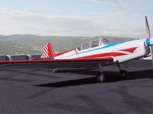 zlin 526f 3D 모델