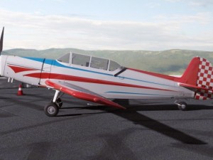 zlin 526f 3D 모델