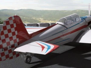 zlin 526f 3D Model