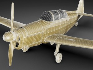 zlin 526f 3D 모델
