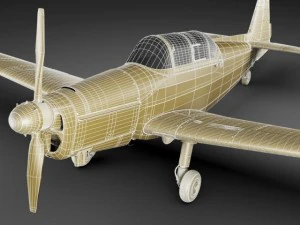 zlin 526f 3D Model