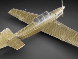 zlin 526f 3D 모델