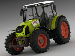 claas axos tractor 3D Model