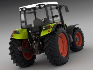 claas axos tractor 3D Model