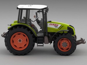claas axos tractor 3D Model