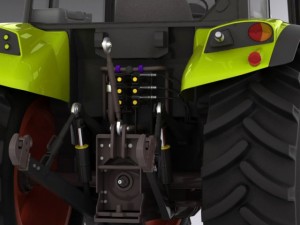 claas axos tractor 3D Model