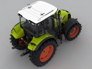 claas axos tractor 3D Model