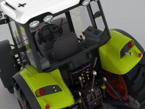 claas axos tractor 3D Model
