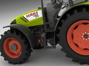 claas axos tractor 3D Model