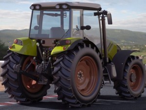 claas axos tractor 3D Model
