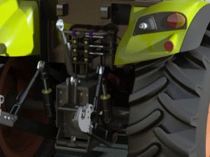 claas axos tractor 3D Model
